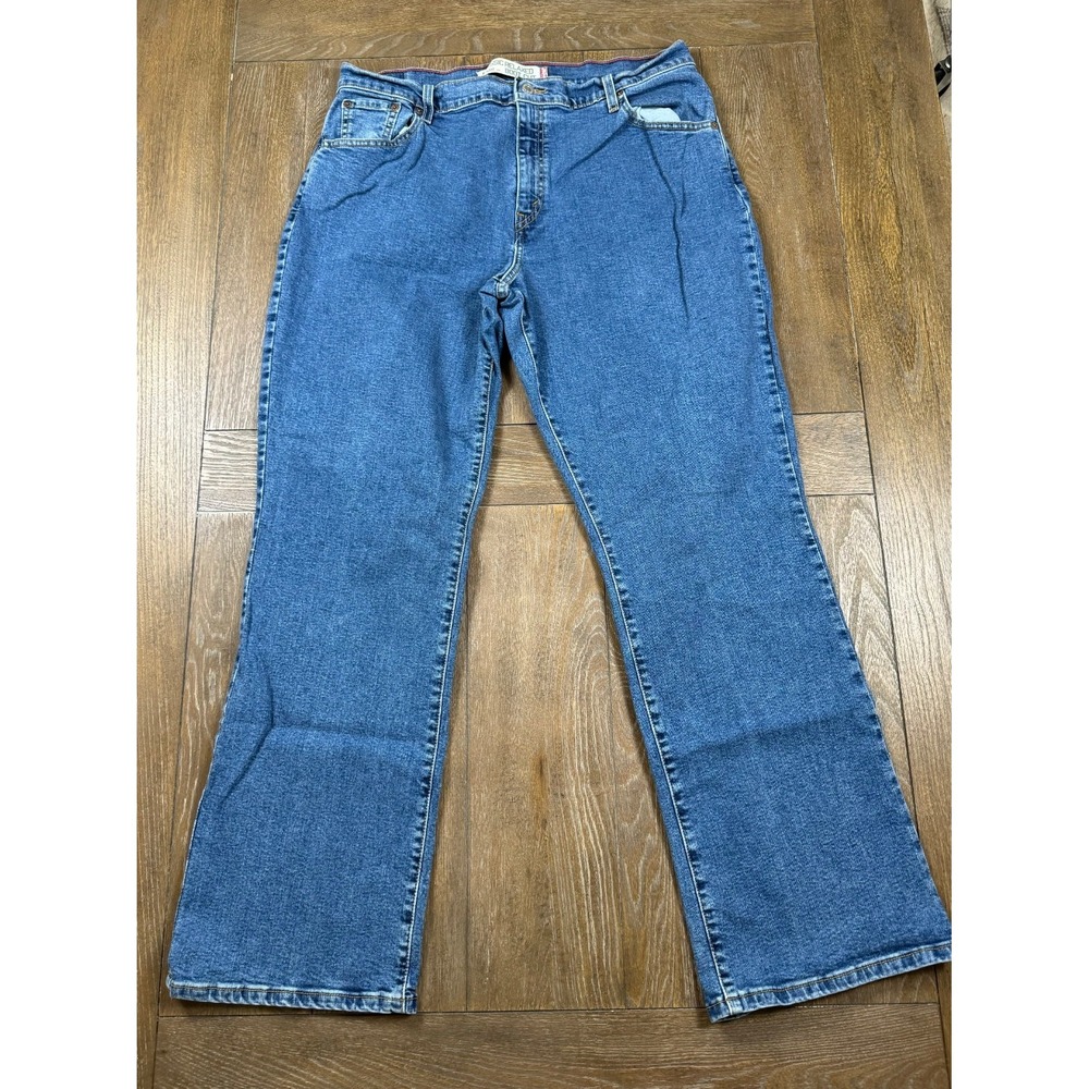 Levi's 550 Classic Relaxed Bootcut Jeans Women's 18M Blue Stretch Denim